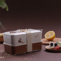 Owl Pattern Bamboo Food Container Box